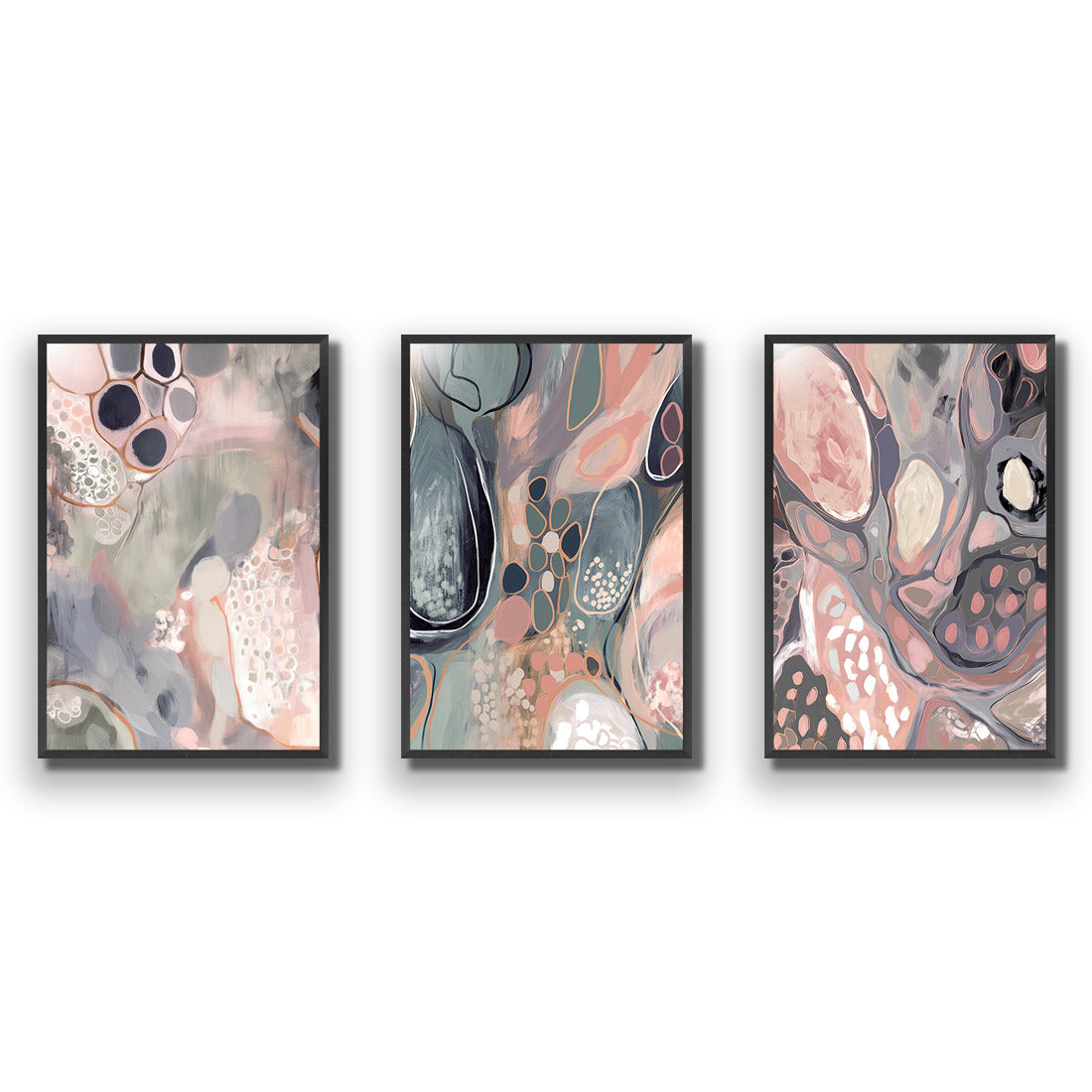 Marble Haze Trio Art Set