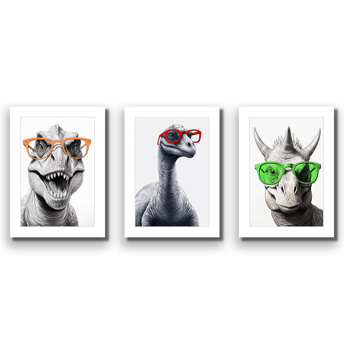 Dino Portrait Trio Art Set