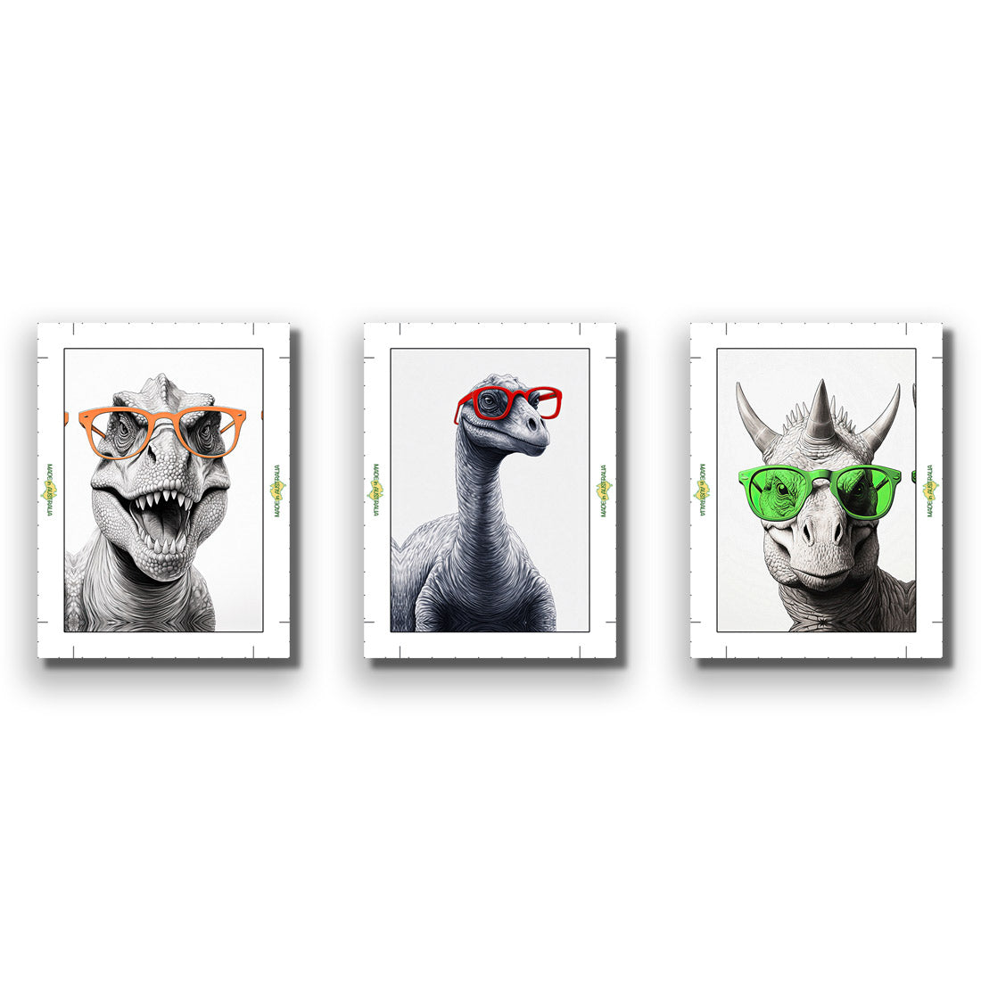 Dino Portrait Trio Art Set