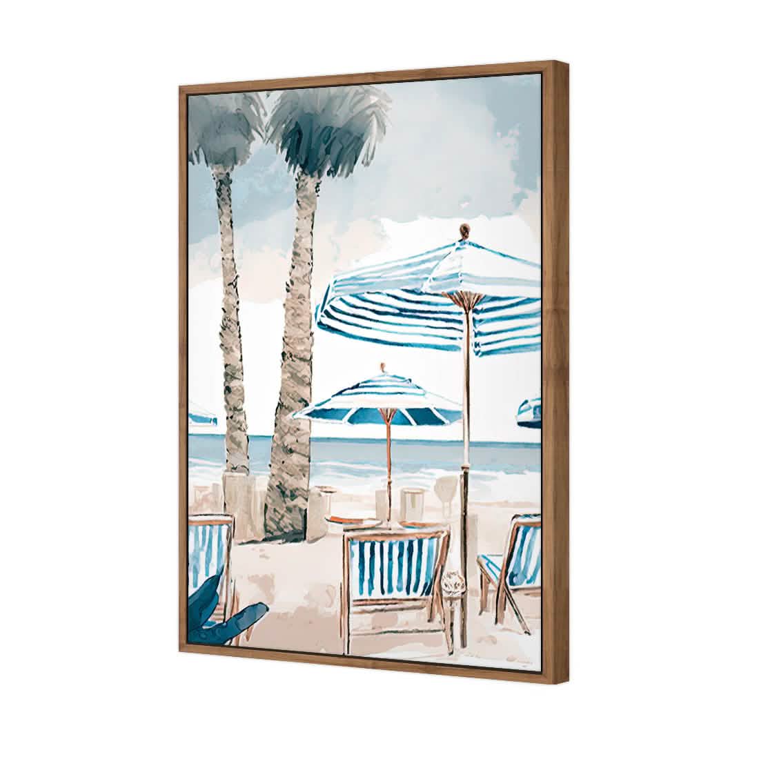 Palm Tree Paradise | Classic Canvas | Floating Frame | Natural