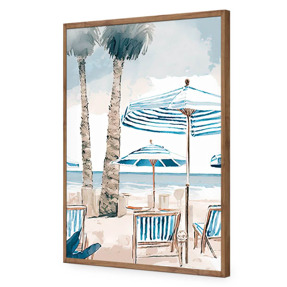 Palm Tree Paradise | Classic Acrylic | Flat Frame No Border | Natural