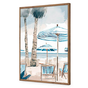 Palm Tree Paradise | Classic Acrylic | Flat Frame No Border | Natural