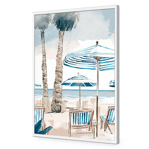 Palm Tree Paradise | Classic Acrylic | Flat Frame No Border | White