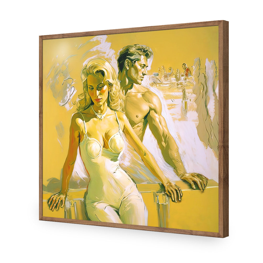 Rendezvous | Classic Acrylic | Flat Frame No Border | Natural