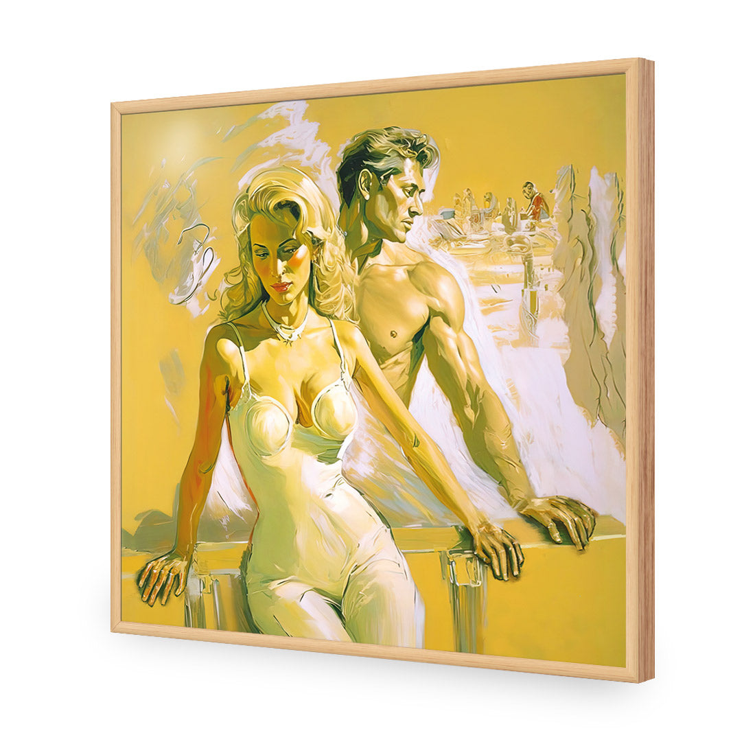 Rendezvous | Classic Acrylic | Flat Frame No Border | Oak