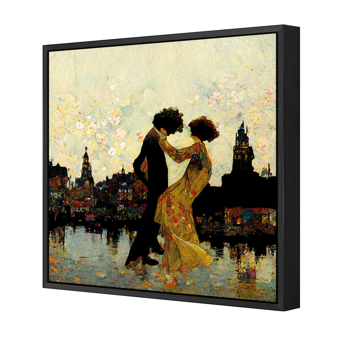 Walking on Air | Classic Canvas | Floating Frame | Black