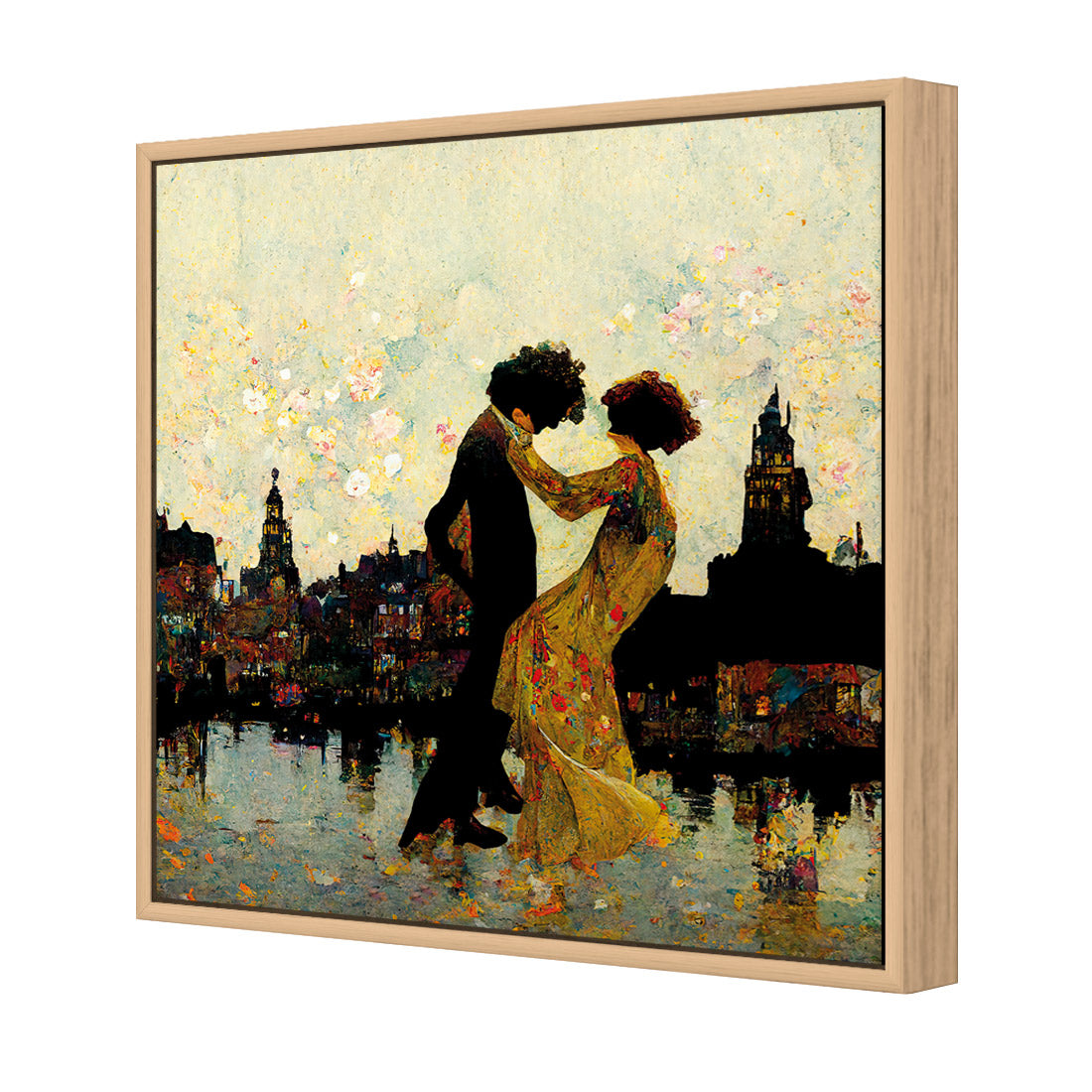 Walking on Air | Classic Canvas | Floating Frame | Oak