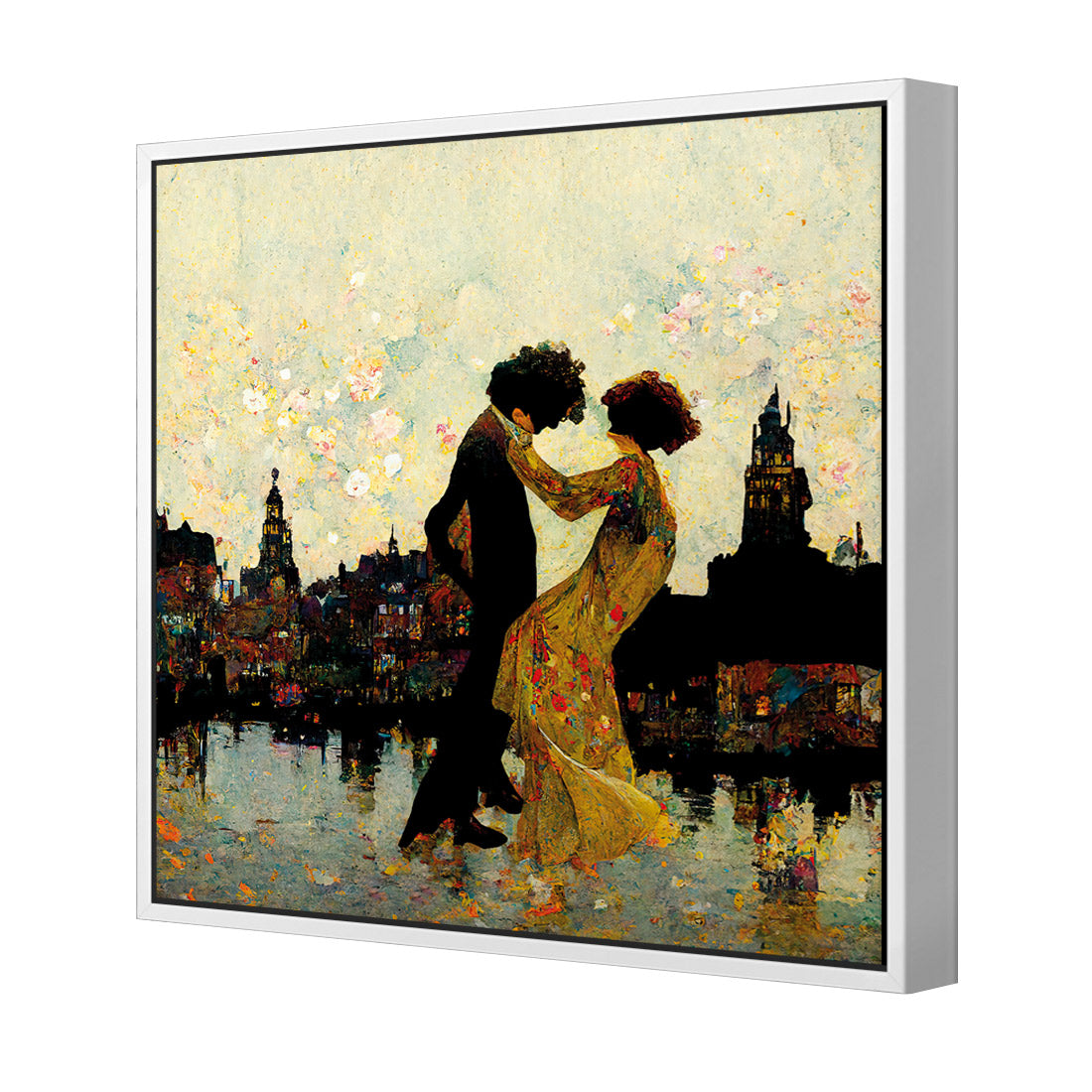 Walking on Air | Classic Canvas | Floating Frame | White