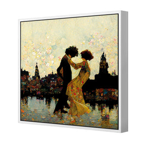 Walking on Air | Classic Canvas | Floating Frame | White