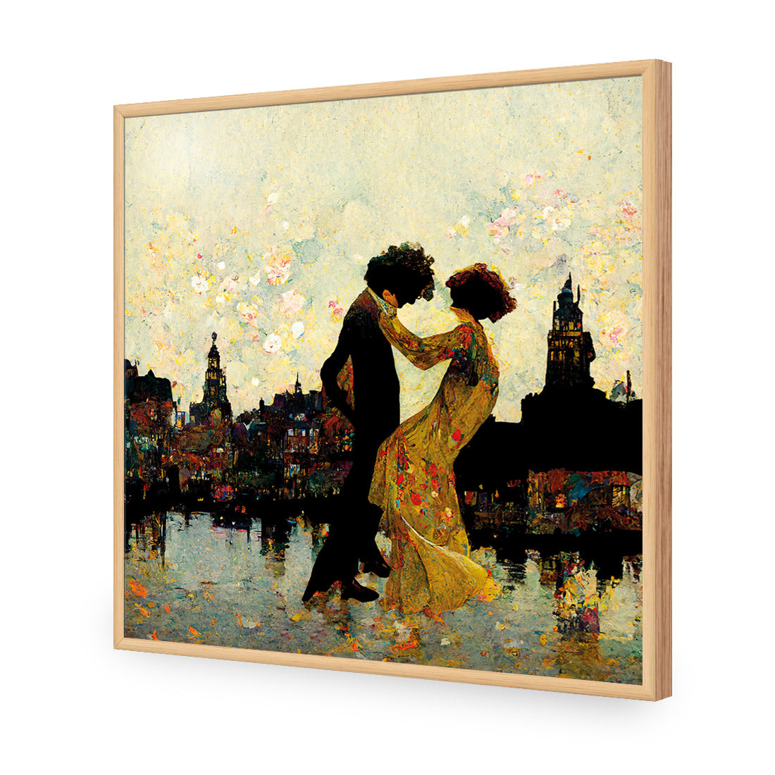 Walking on Air | Classic Acrylic | Flat Frame No Border | Oak