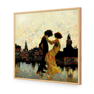 Walking on Air | Classic Acrylic | Flat Frame No Border | Oak