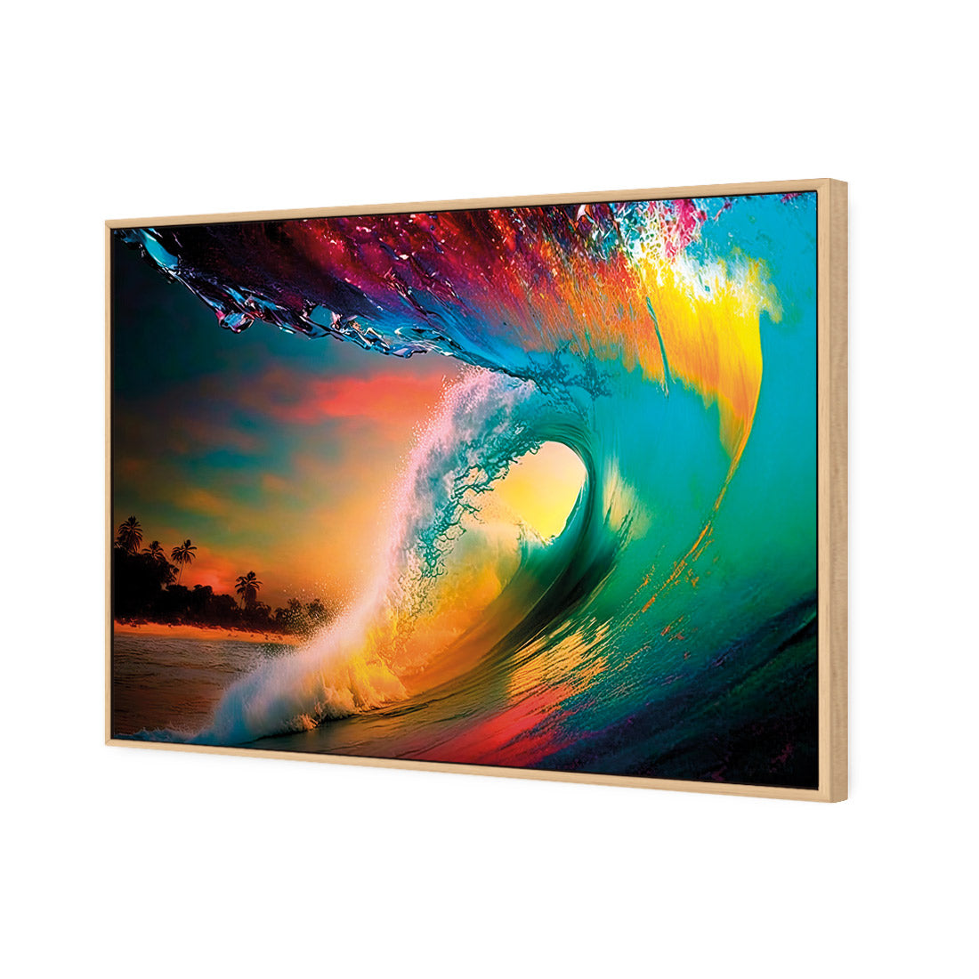 Rainbow Surf Sunset I