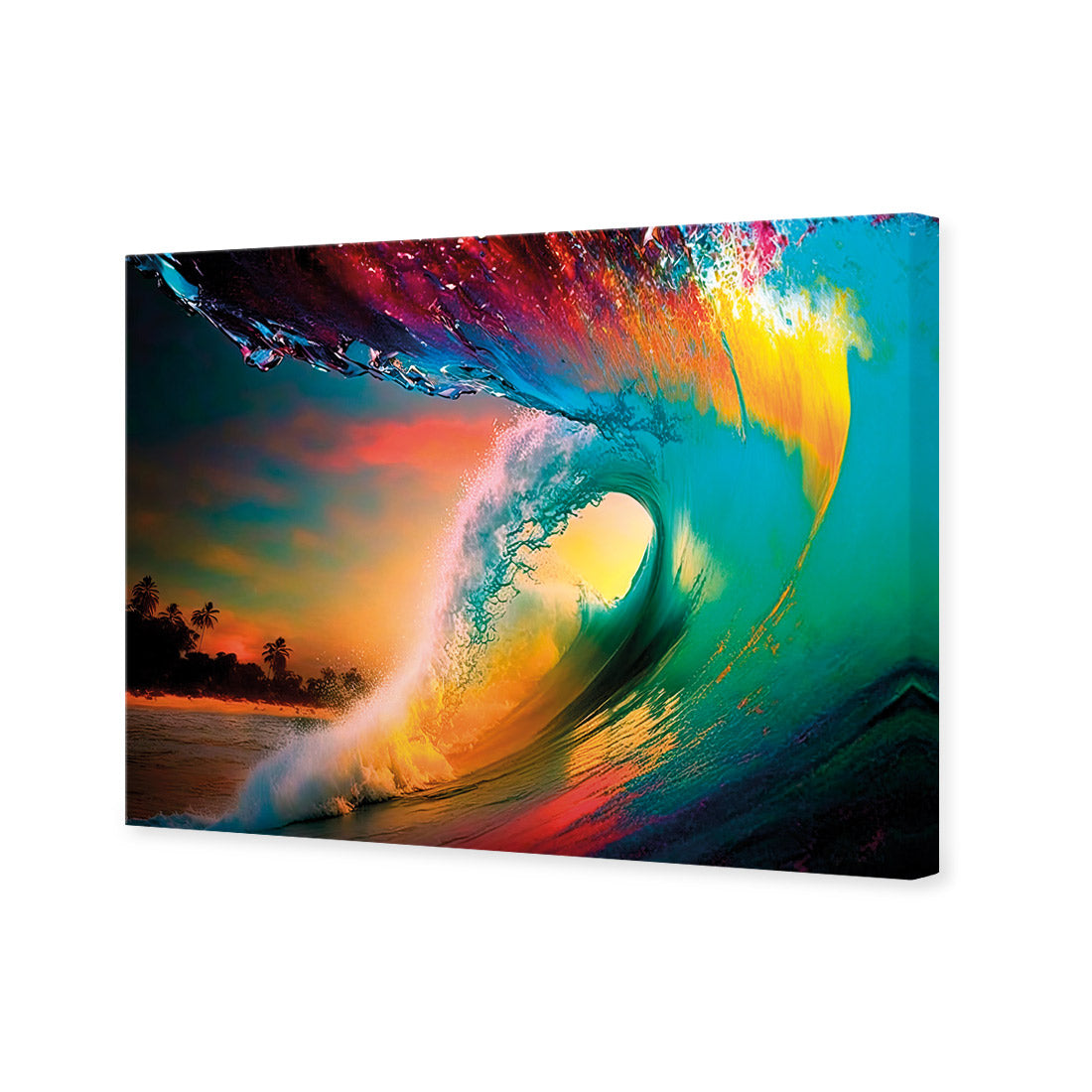 Rainbow Surf Sunset I