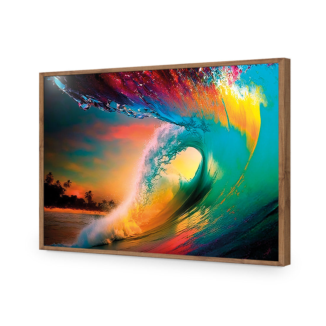 Rainbow Surf Sunset I