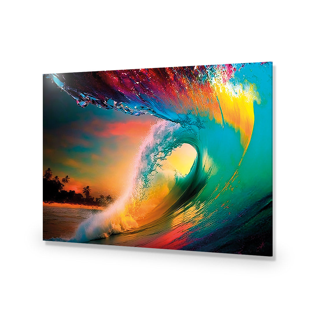 Rainbow Surf Sunset I