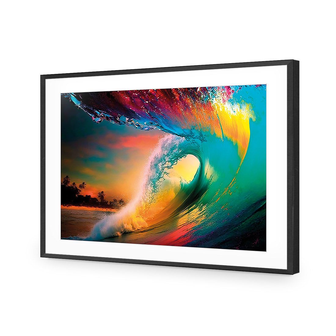 Rainbow Surf Sunset I