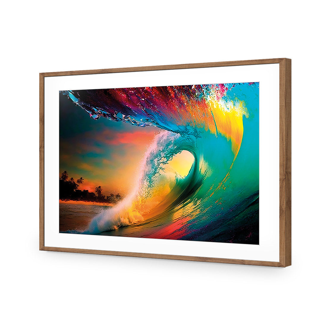 Rainbow Surf Sunset I