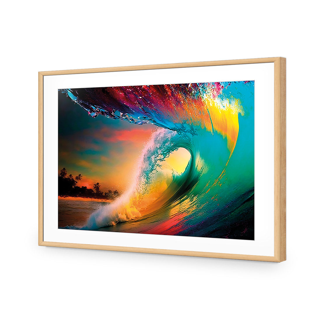 Rainbow Surf Sunset I