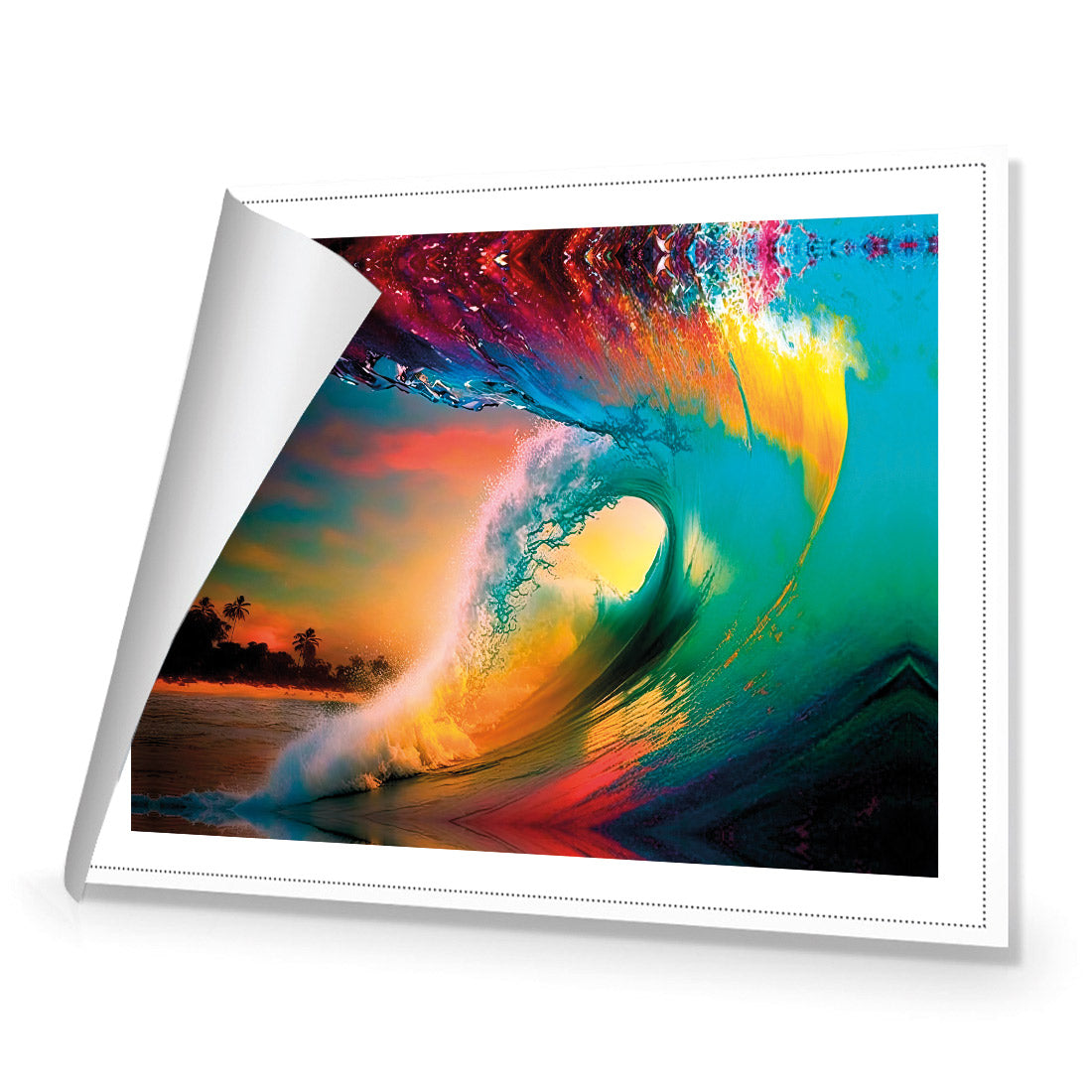 Rainbow Surf Sunset I