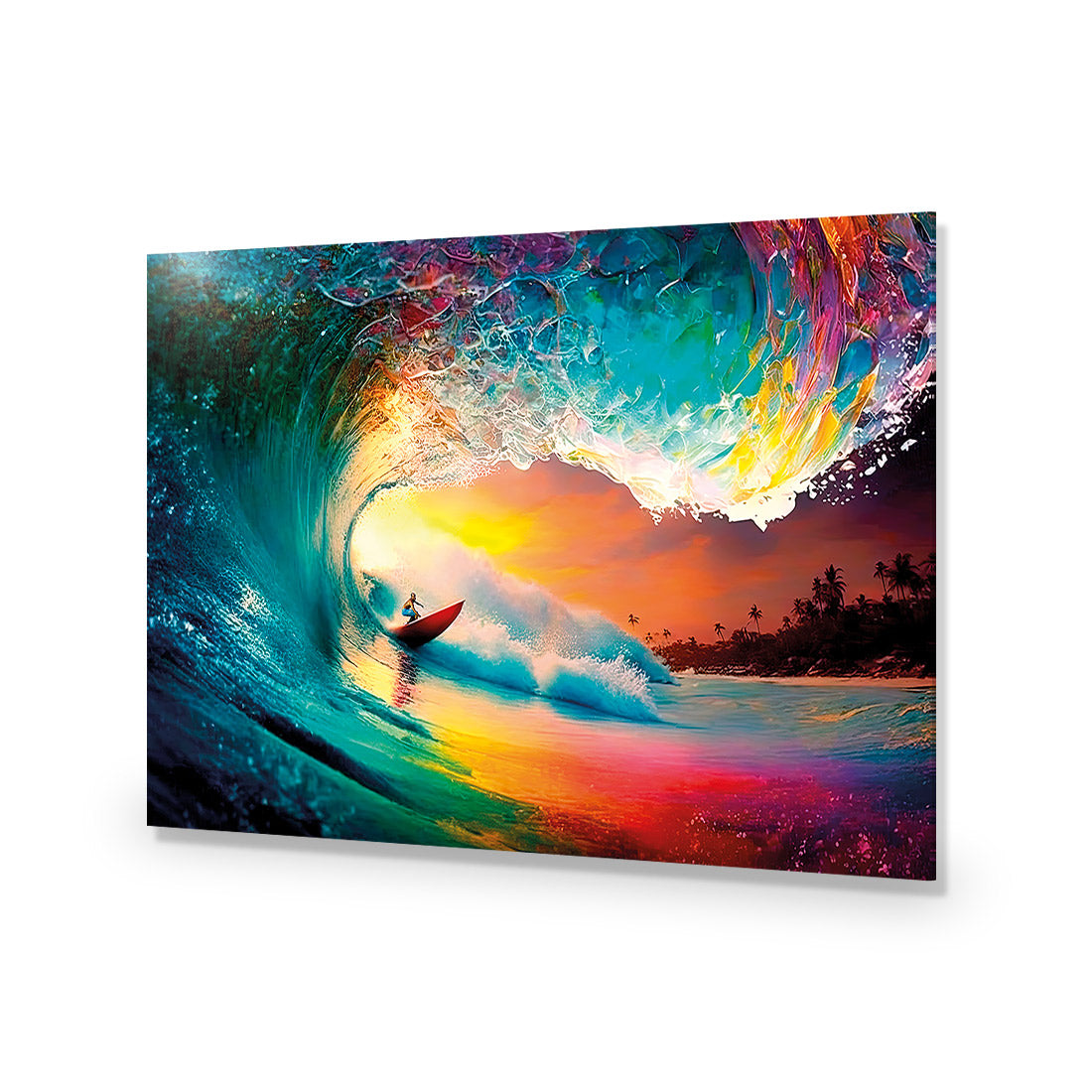 Rainbow Surf Sunset II