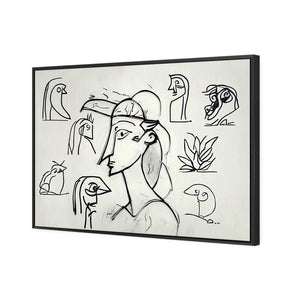 Something Sketchy | Classic Canvas | Floating Frame | Black
