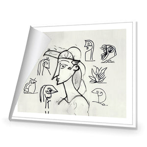 Something Sketchy | Classic Canvas | No Frame | Rolled Canvas