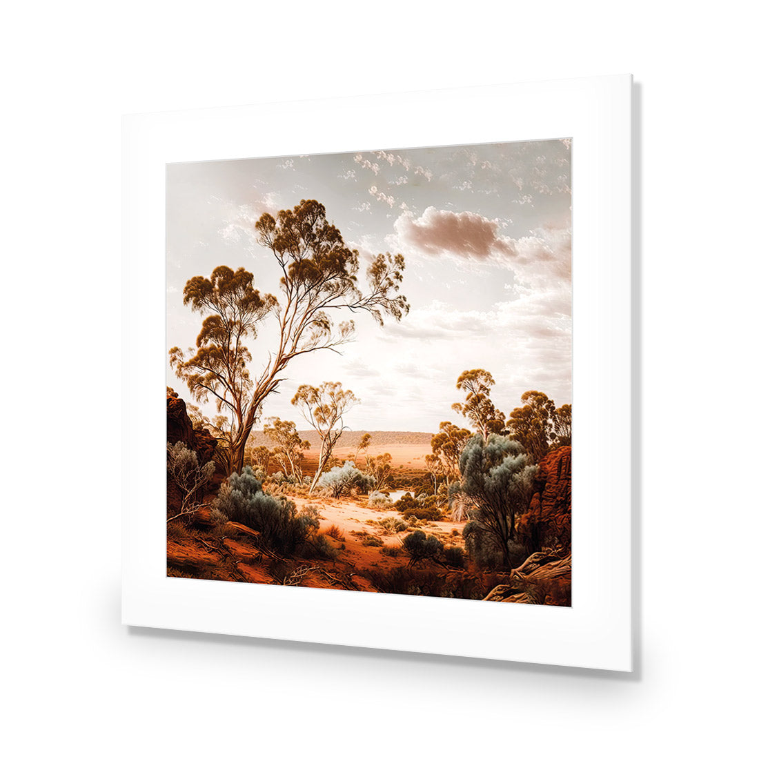 Way Out Back | Classic Acrylic | No Frame With Border