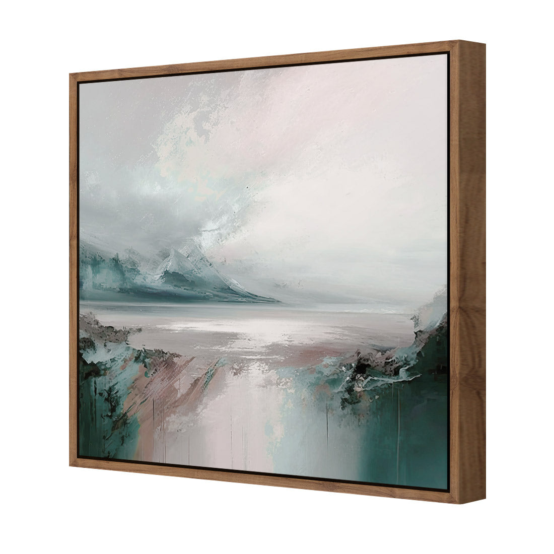 Rosy Chill | Classic Canvas | Floating Frame | Natural