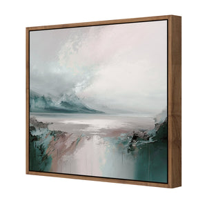 Rosy Chill | Classic Canvas | Floating Frame | Natural