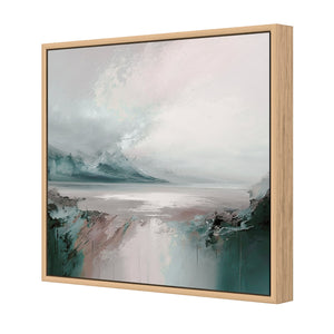 Rosy Chill | Classic Canvas | Floating Frame | Oak