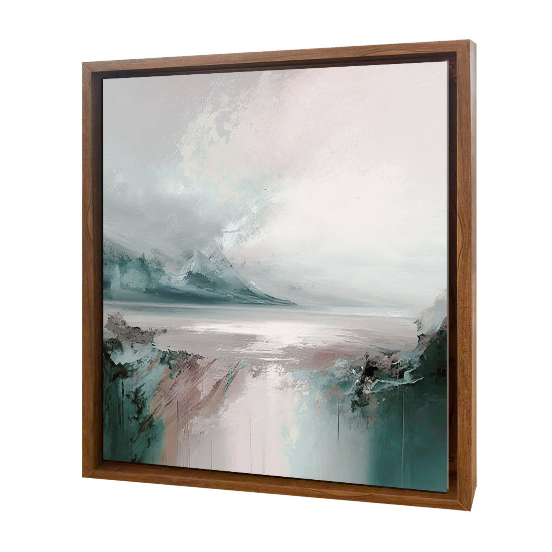 Rosy Chill | Premium Acrylic | Deep Floating Frame No Border | Natural