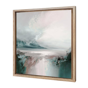 Rosy Chill | Premium Acrylic | Deep Floating Frame No Border | Oak