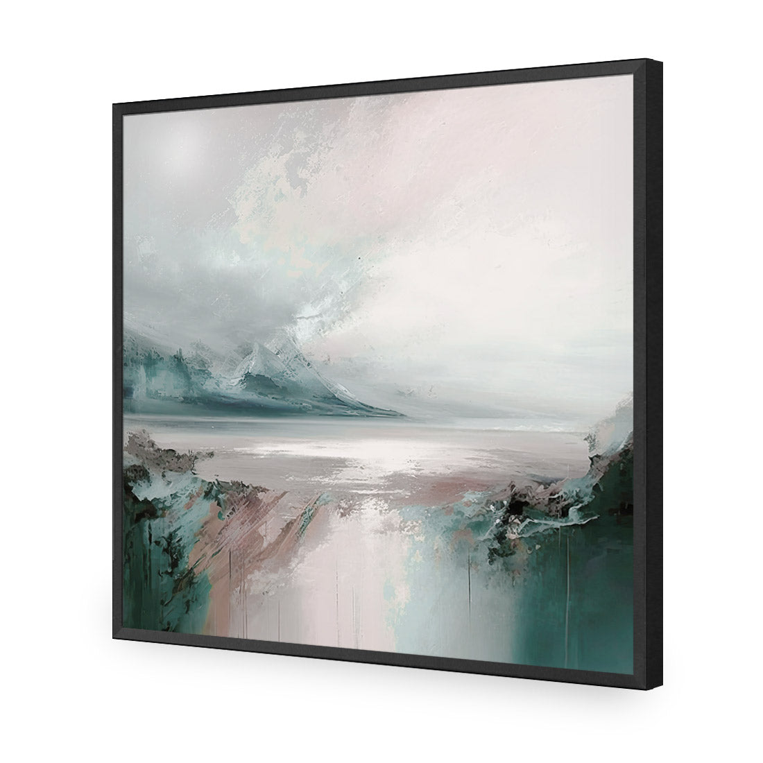 Rosy Chill | Classic Acrylic | Flat Frame No Border | Black