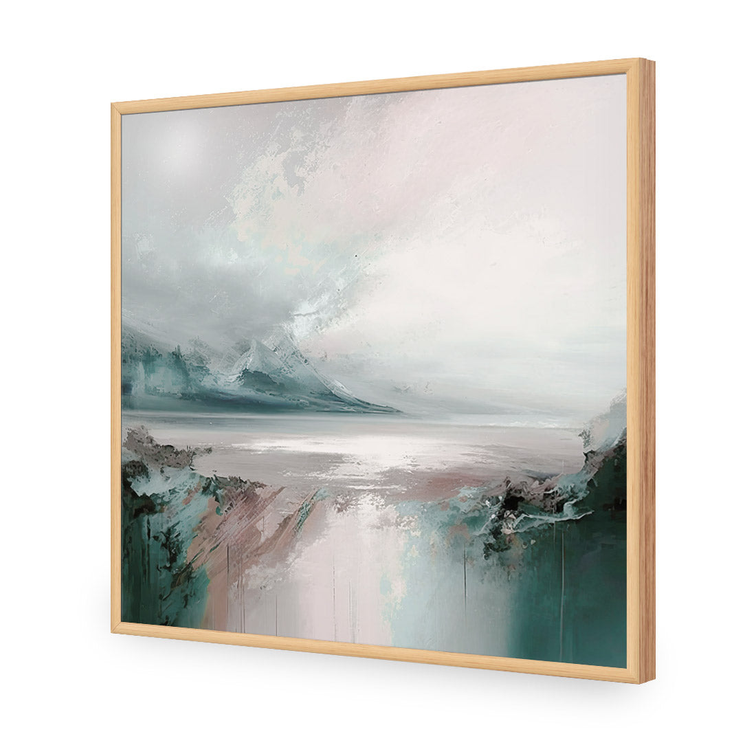 Rosy Chill | Classic Acrylic | Flat Frame No Border | Oak