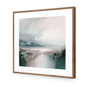 Rosy Chill | Classic Acrylic | Flat Frame With Border | Natural
