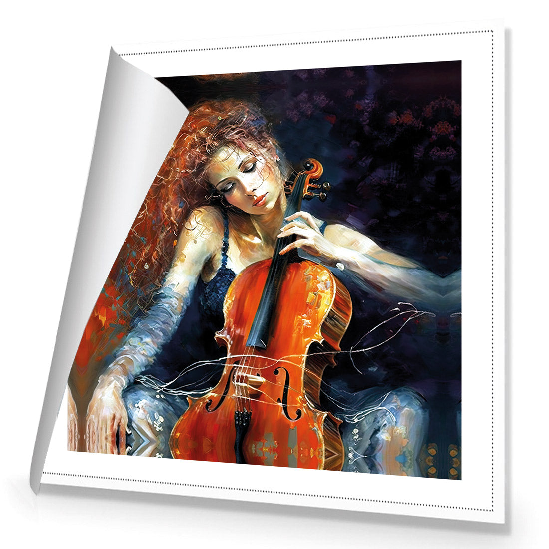 Singing Strings | Classic Canvas | No Frame | Rolled Canvas