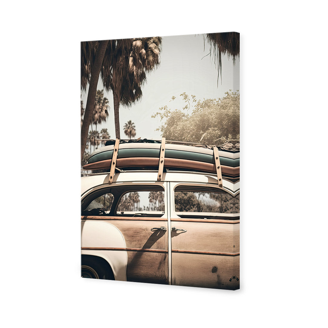 Surfing Vintage | Classic Canvas | No Frame | Stretched Canvas