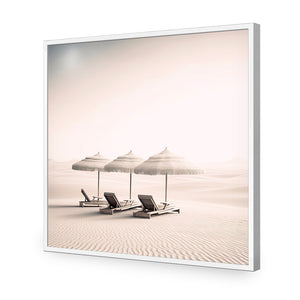 Sand Dunes | Classic Acrylic | Flat Frame No Border | White