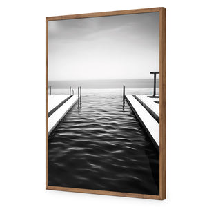Swimming to the Edge | Classic Acrylic | Flat Frame No Border | Natural