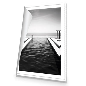 Swimming to the Edge | Classic Canvas | No Frame | Rolled Canvas