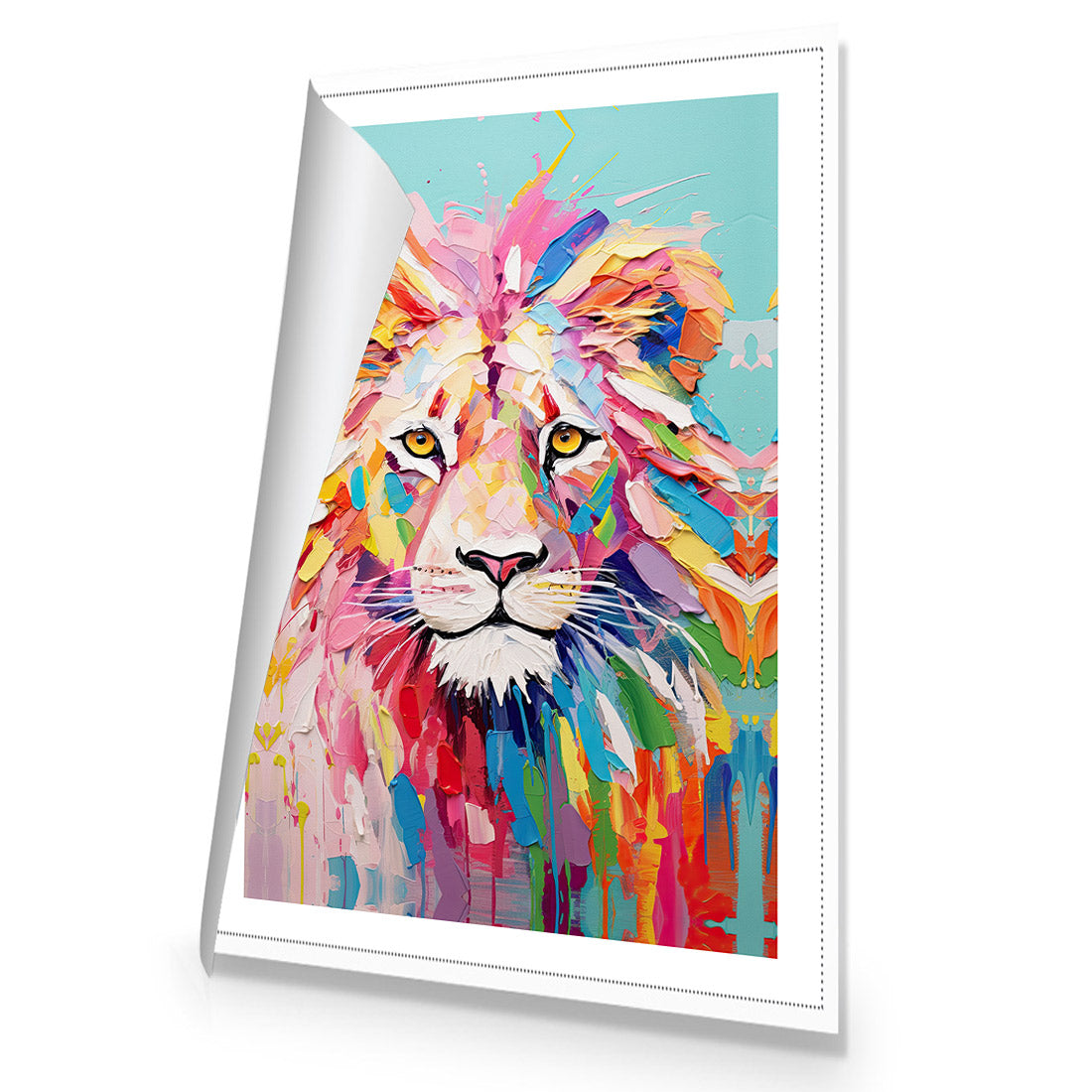 Pastel Painted Lion