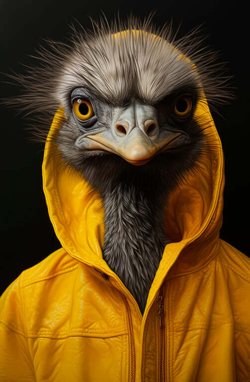 Cool Aussie Emu | Wall Art Designs