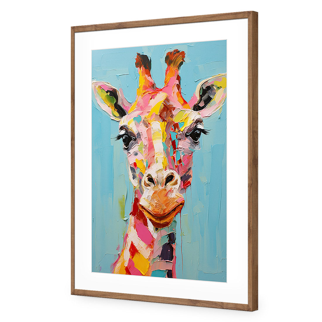 Pastel Painted Giraffe