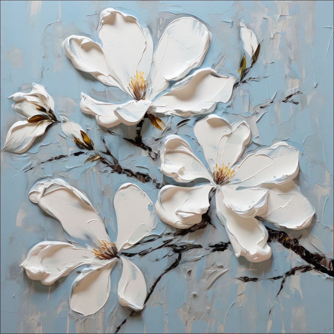 Magnolia on Blue I