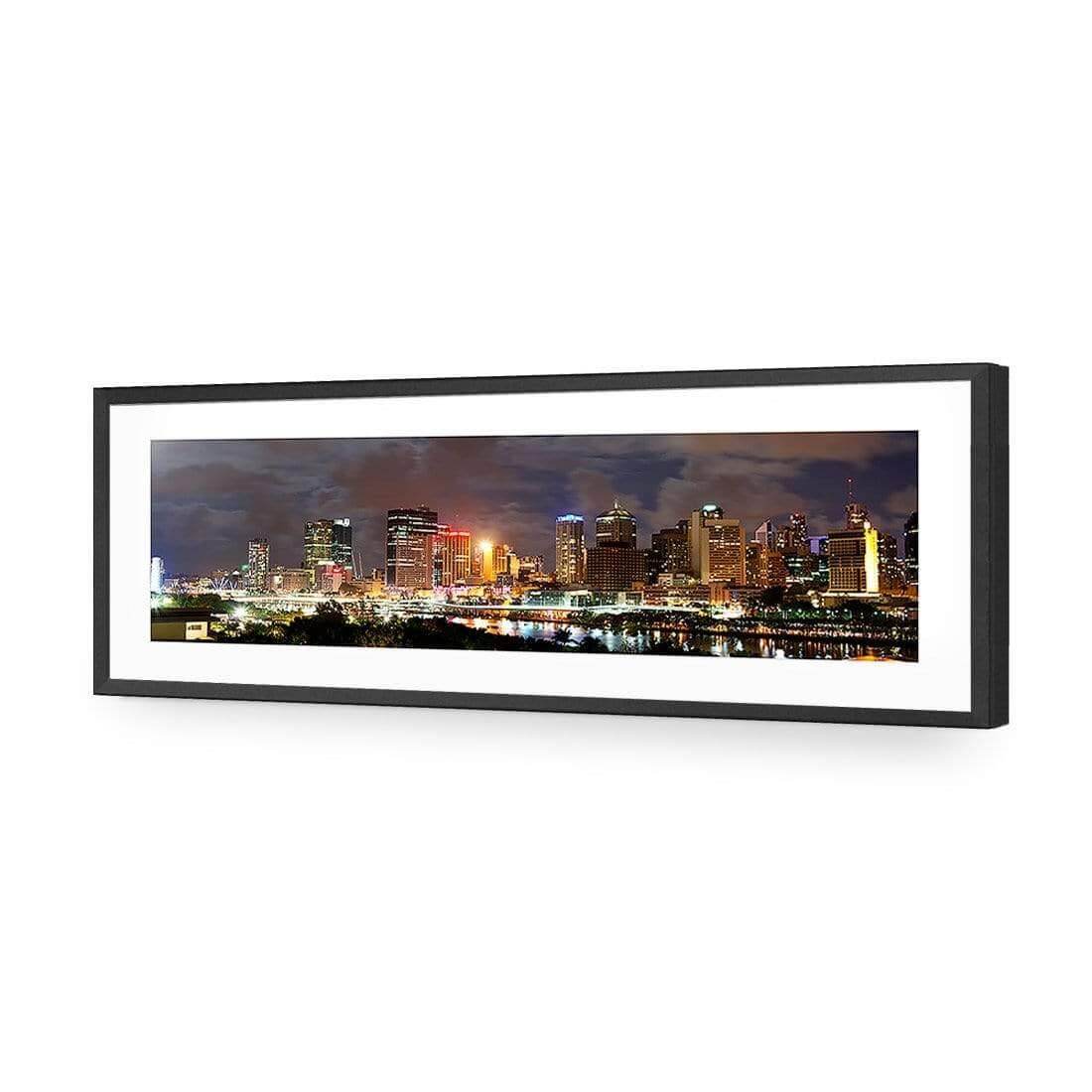 A Cloudy Brisbane (long) - Wall Art Designs - 495_AL_H WAD_AP - 030 - MAT_90x30_S - 2538 - BLK