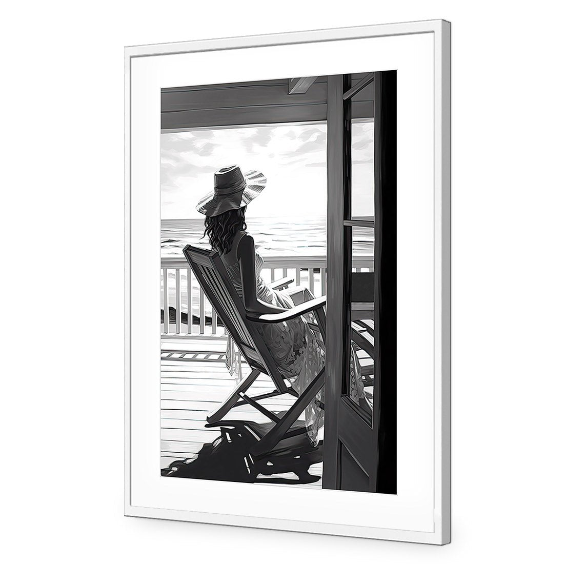 A Perfect Day | Classic Acrylic | Flat Frame With Border | White