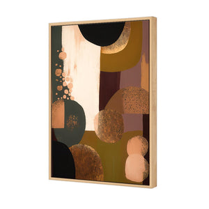 A Touch of Bronze I | Classic Canvas | Floating Frame | Oak