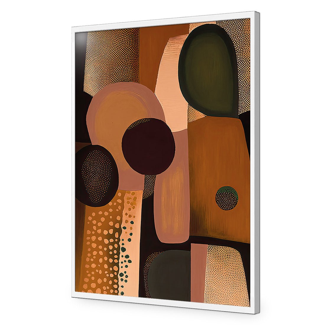 A Touch of Bronze II | Classic Acrylic | Flat Frame No Border | White