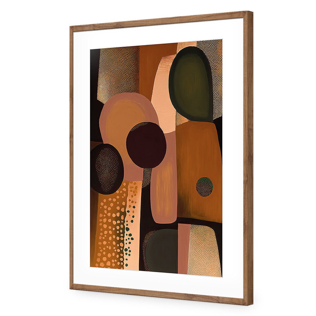 A Touch of Bronze II | Classic Acrylic | Flat Frame With Border | Natural
