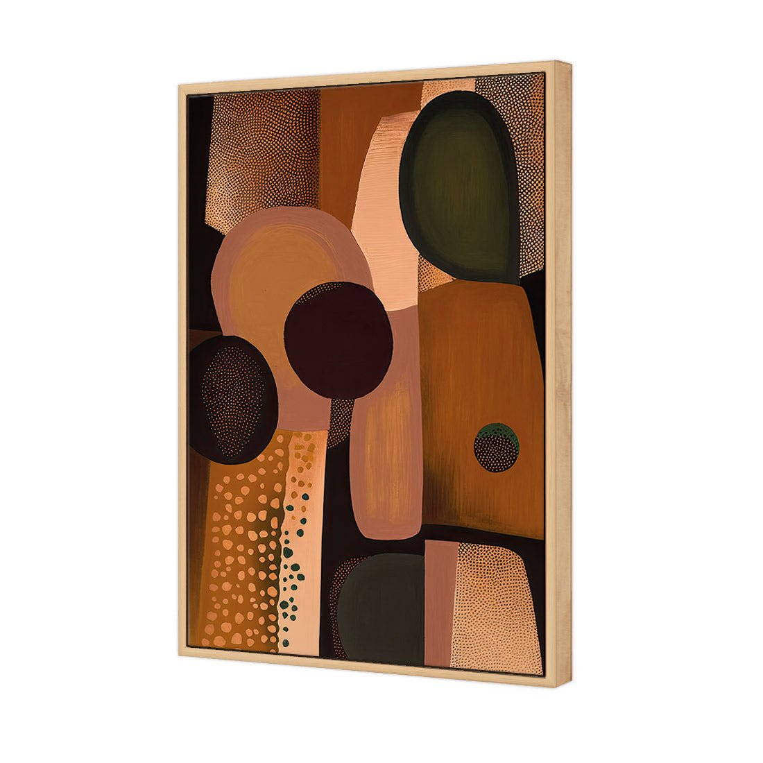 A Touch of Bronze II | Classic Canvas | Floating Frame | Oak